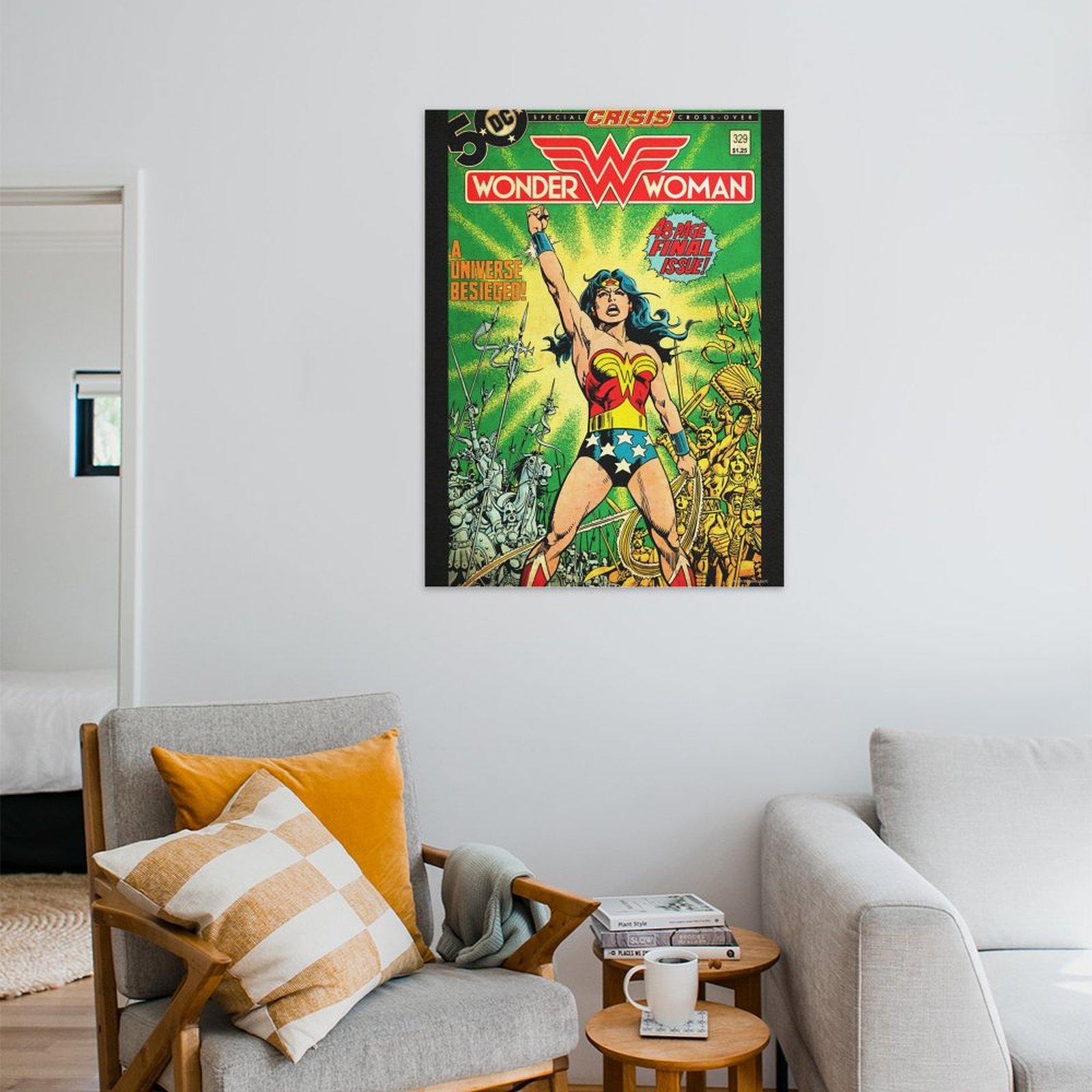 Wonder Woman leading an army