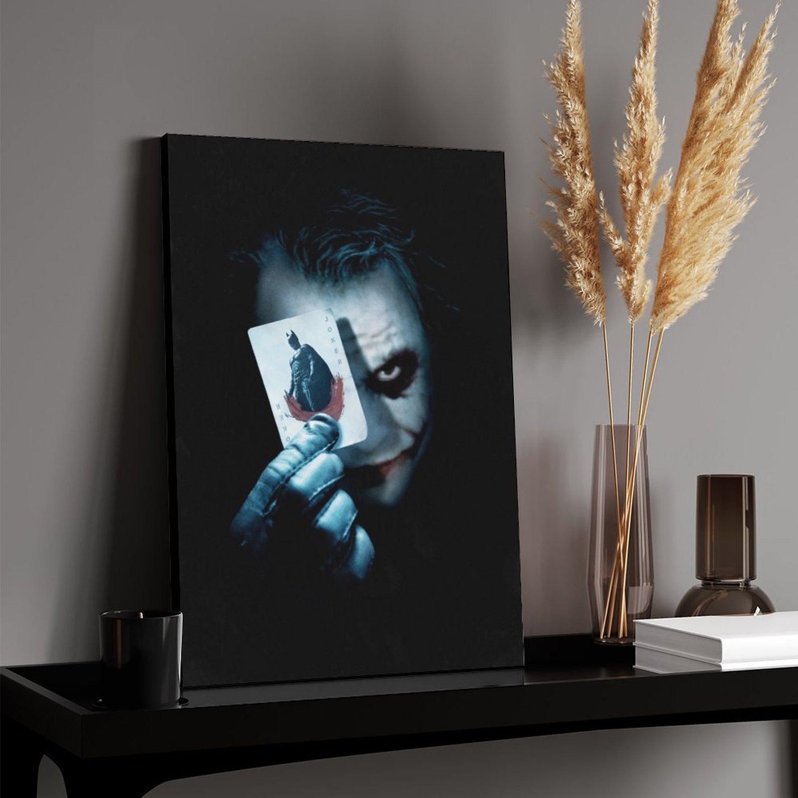 Joker with Batman card