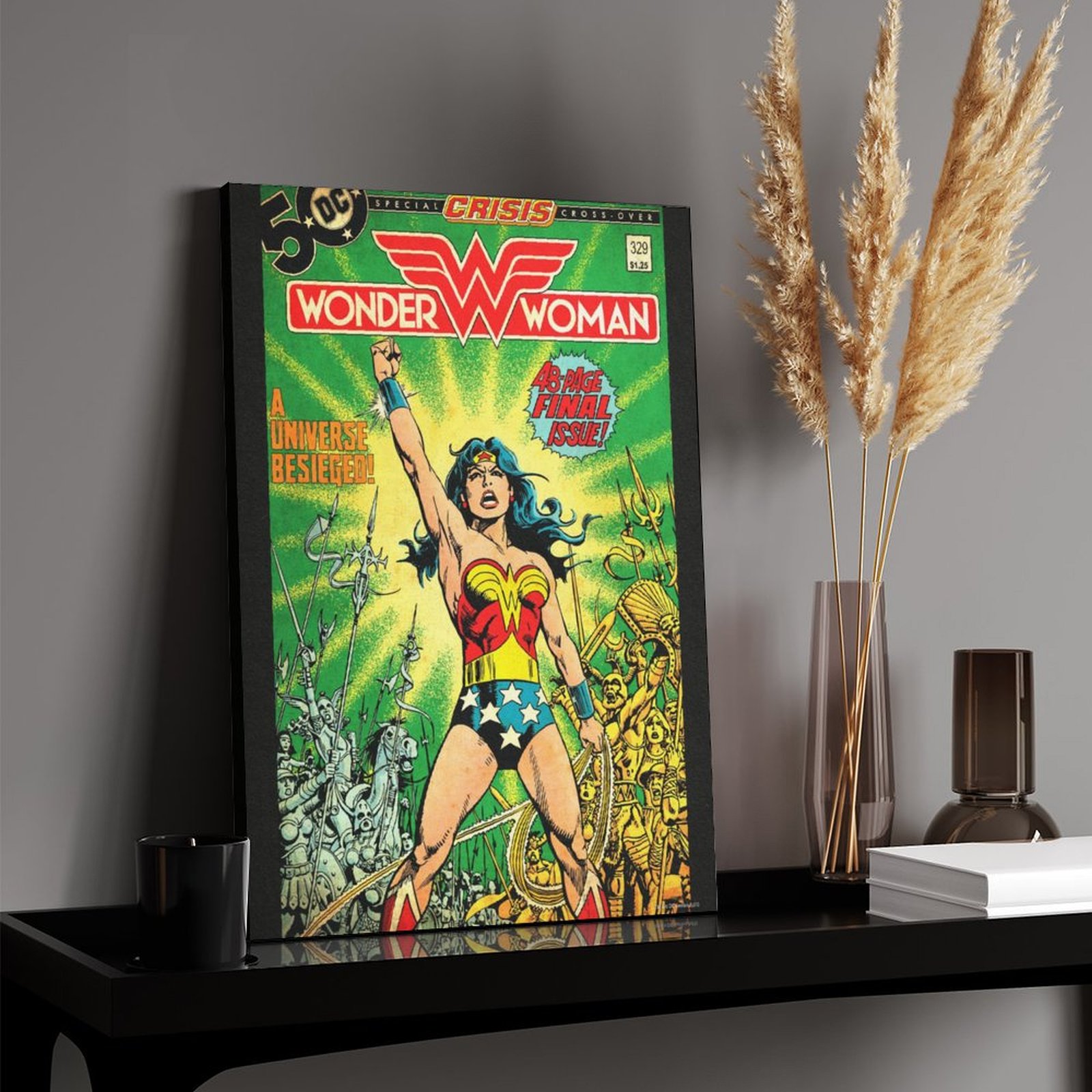 Wonder Woman leading an army