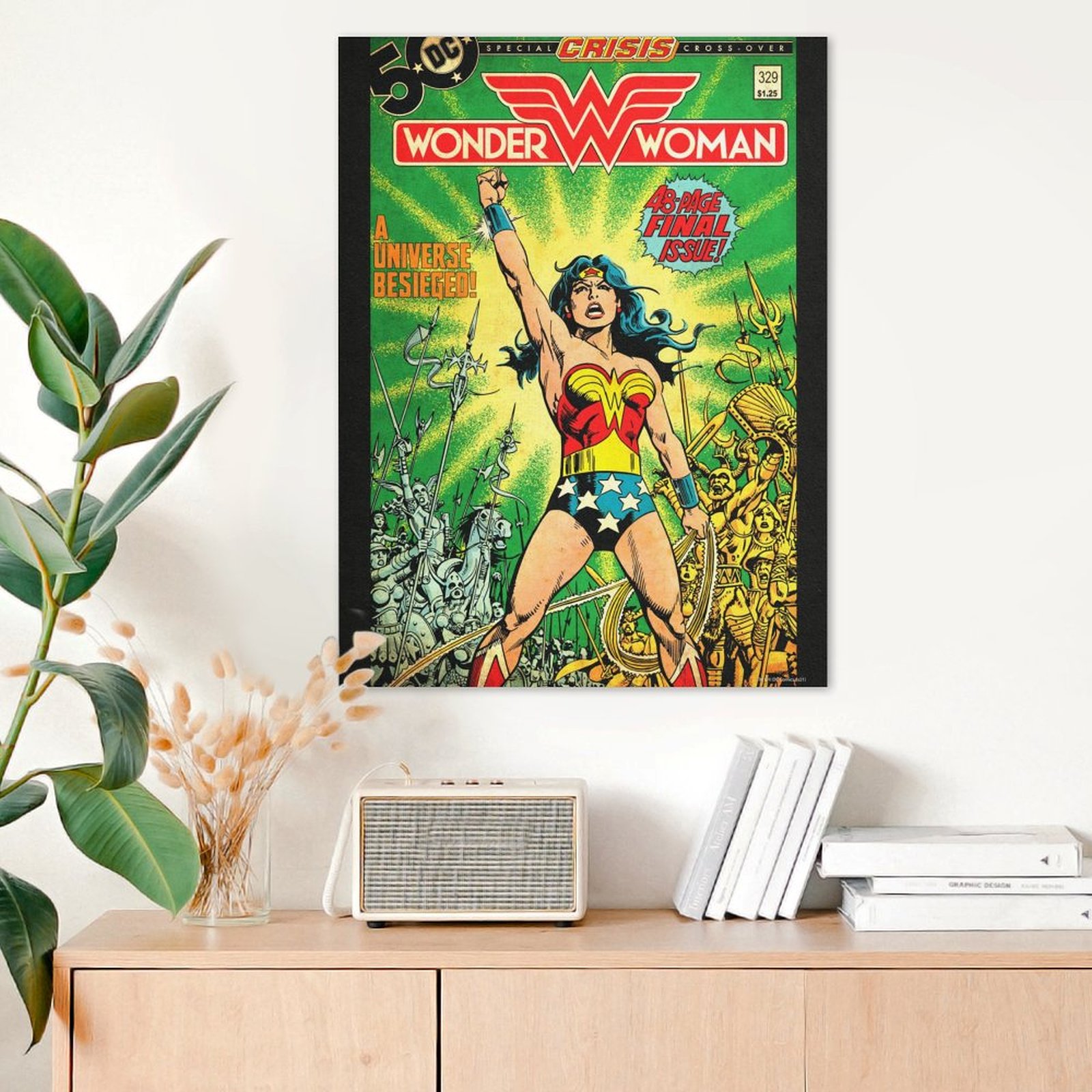 Wonder Woman leading an army