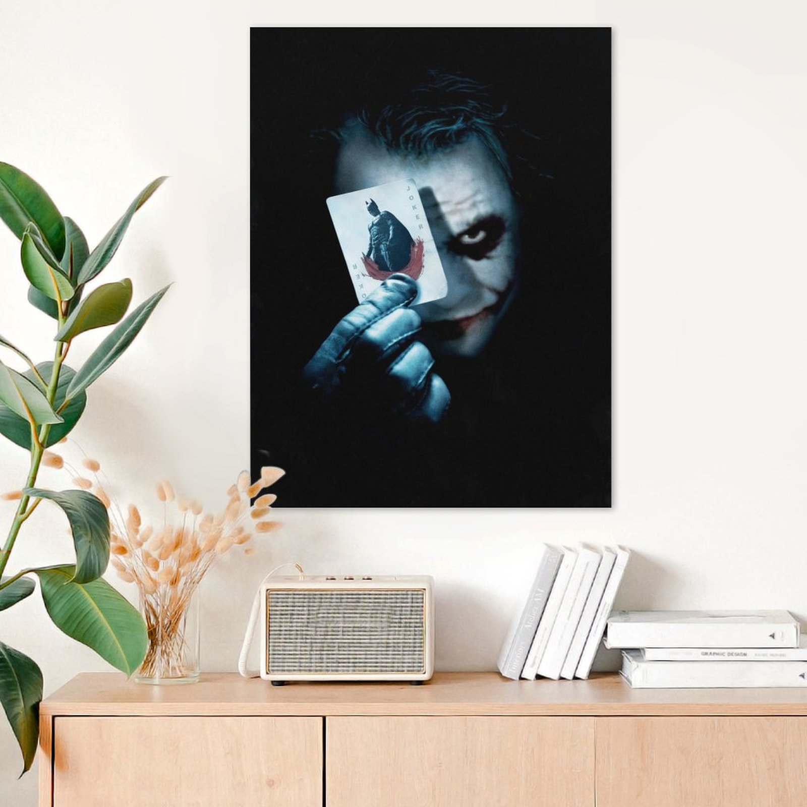 Joker with Batman card