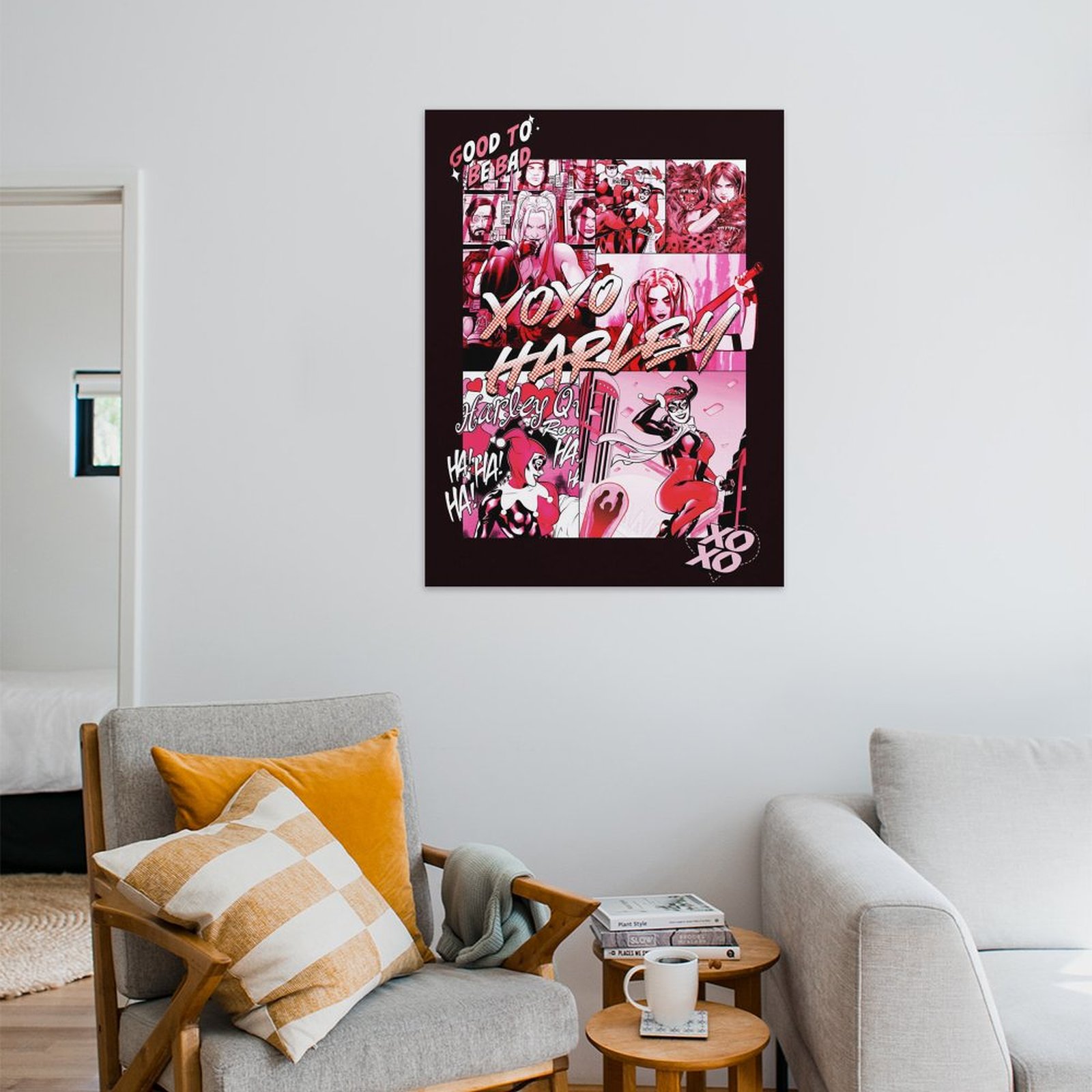 Good to be back. XOXO Harley.