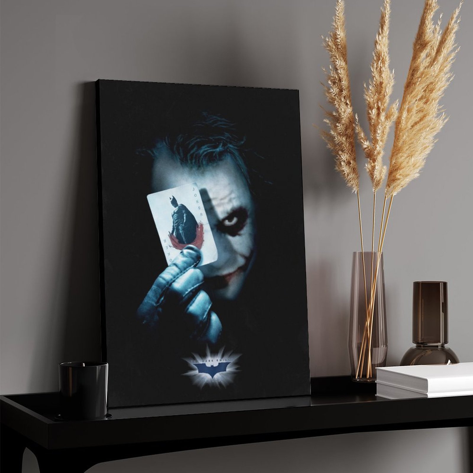 Joker with Batman card