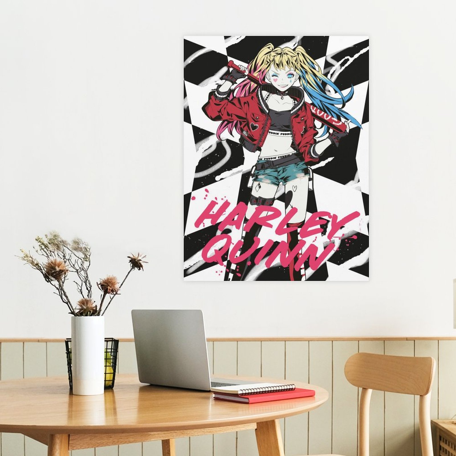 Harley with baseball bat