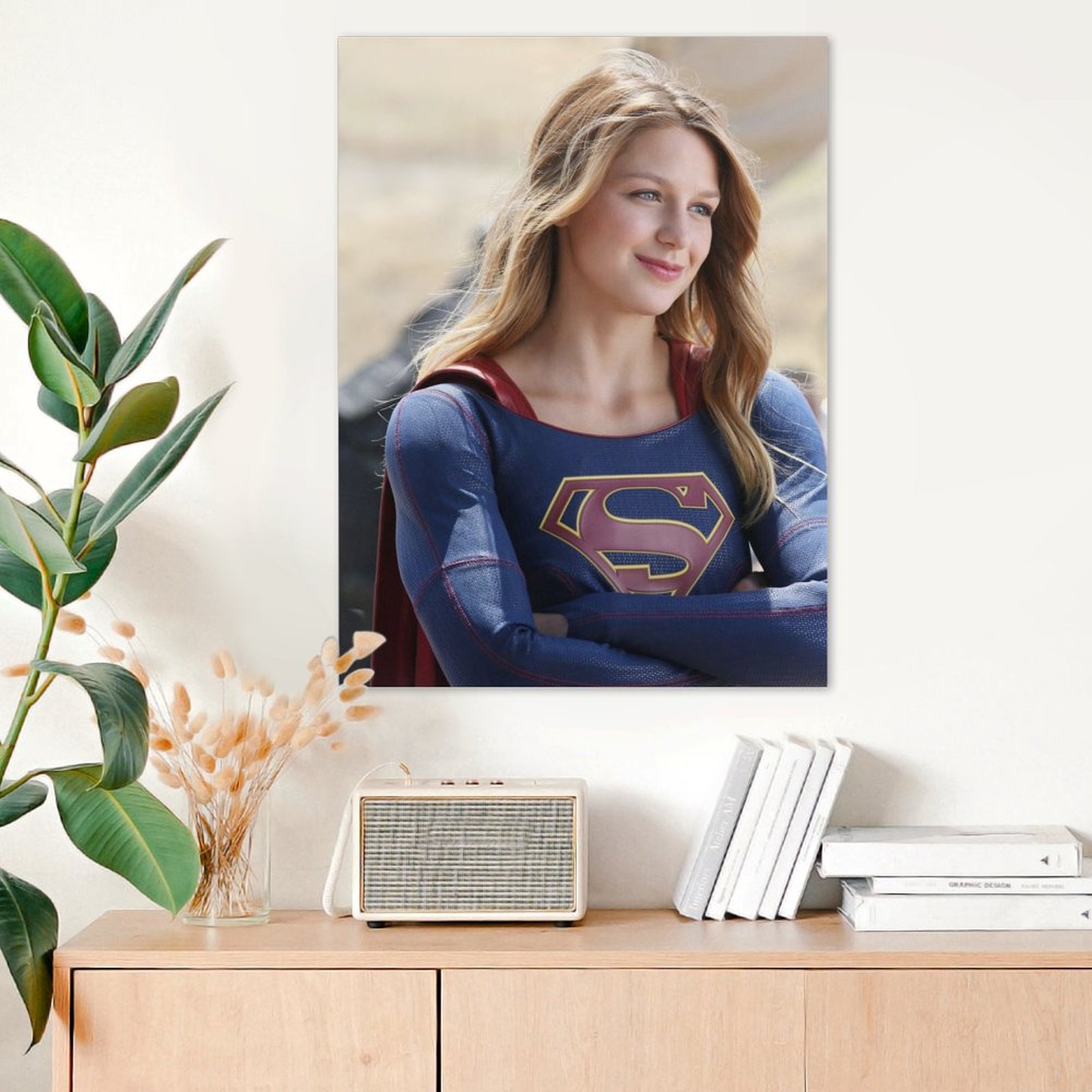 Supergirl smiling