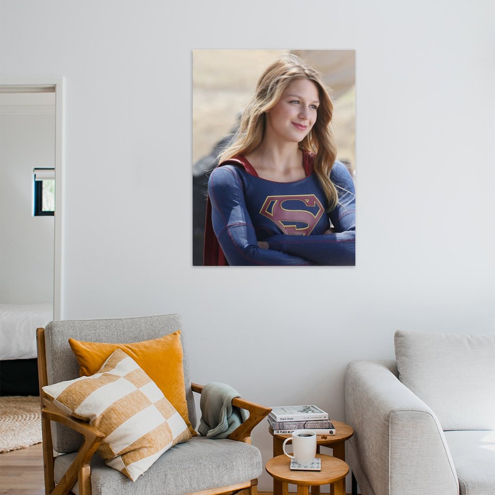 Supergirl smiling