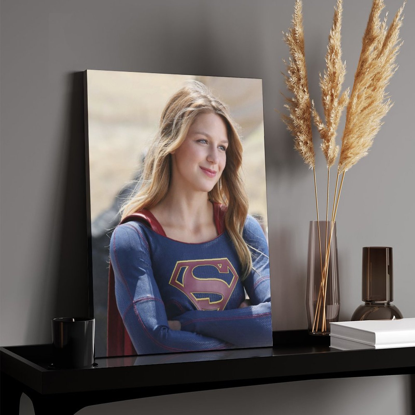 Supergirl smiling