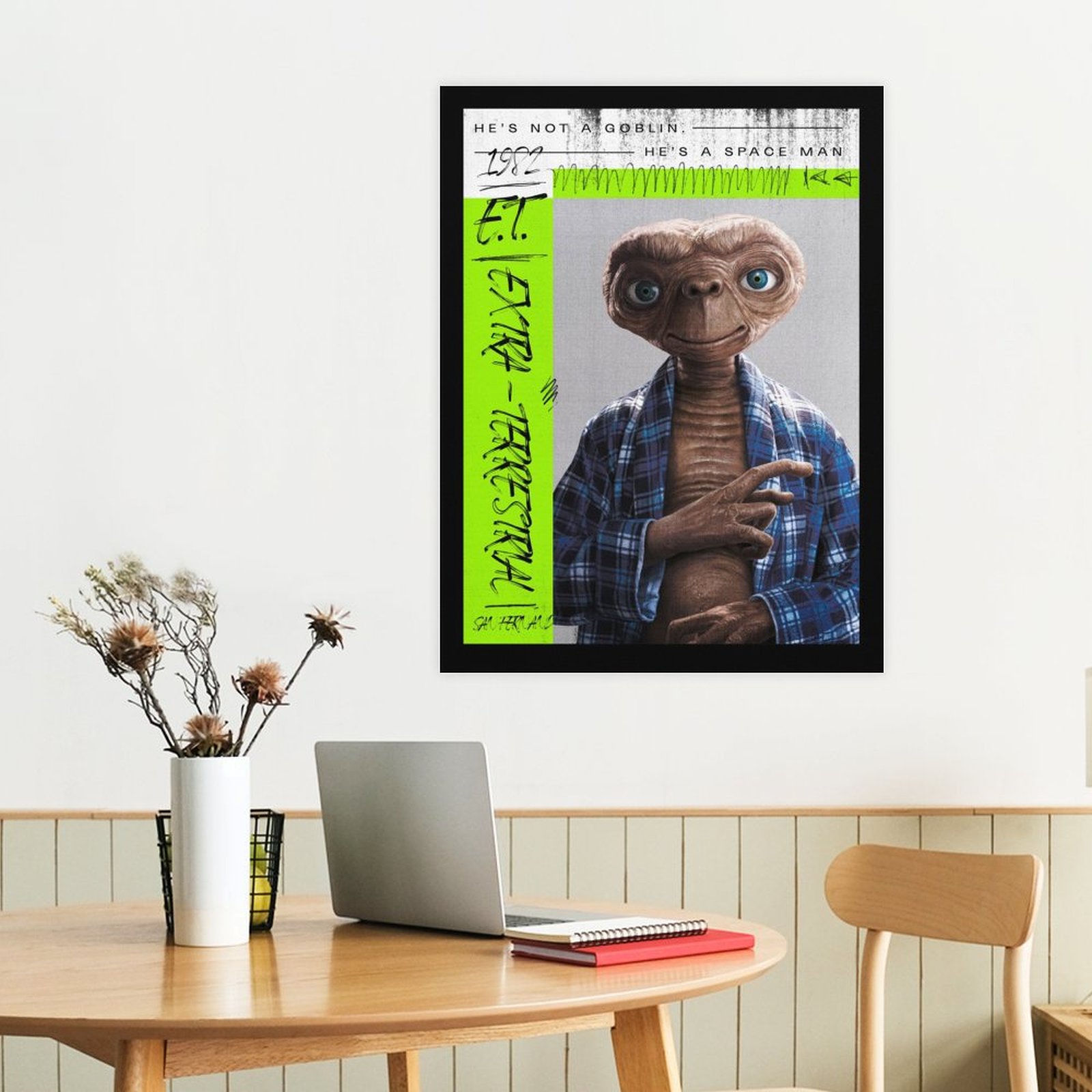 E.T. wearing a shirt