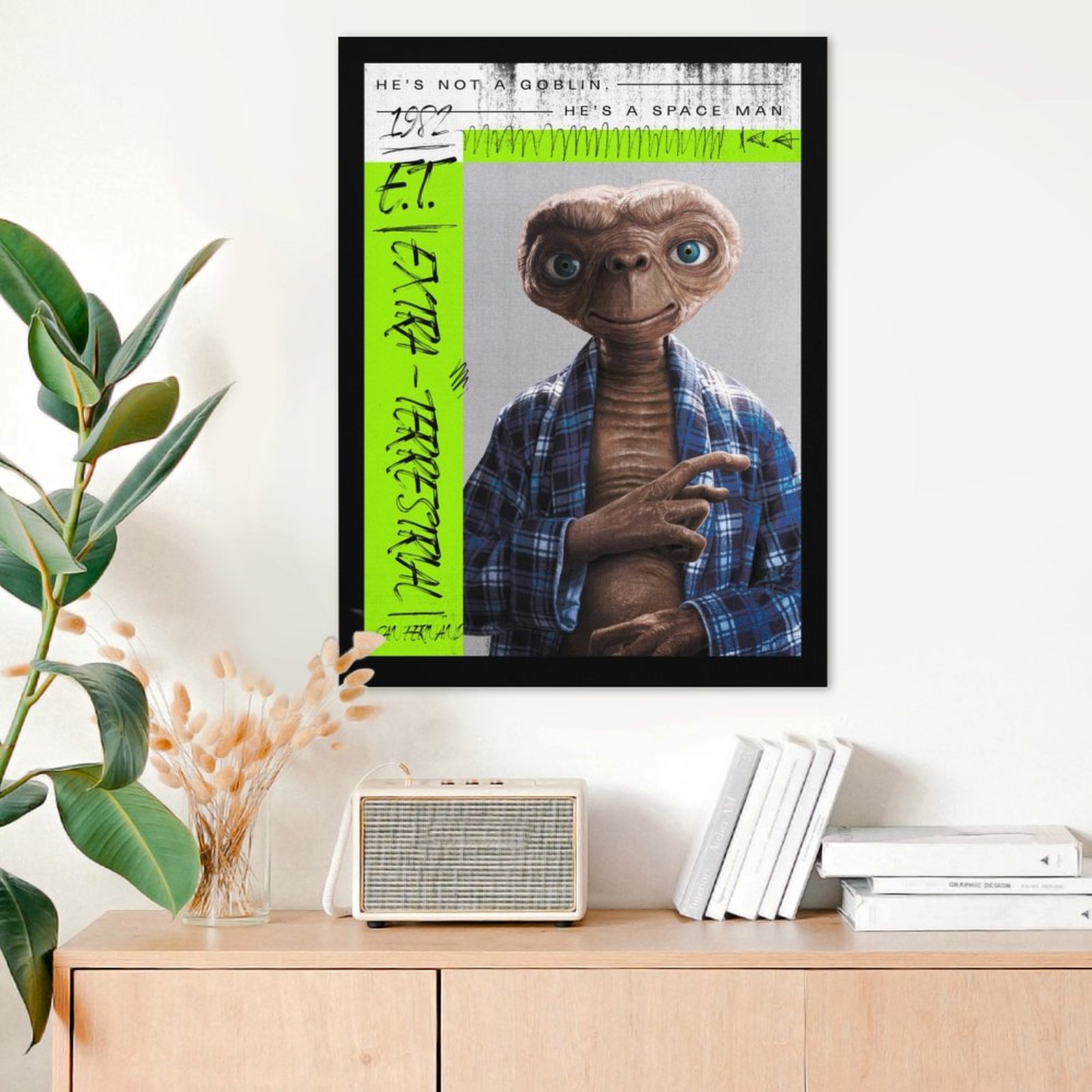 E.T. wearing a shirt