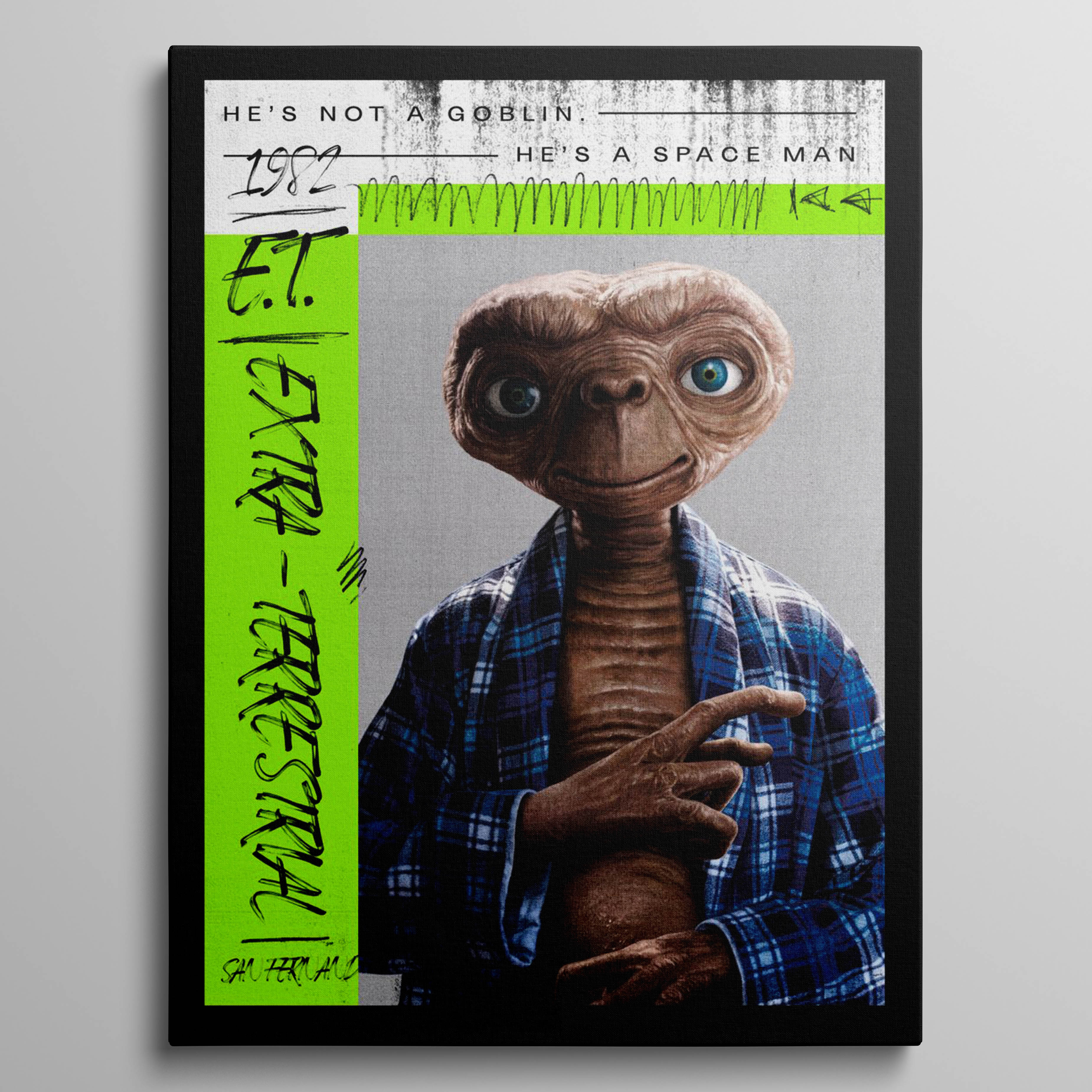 E.T. wearing a shirt