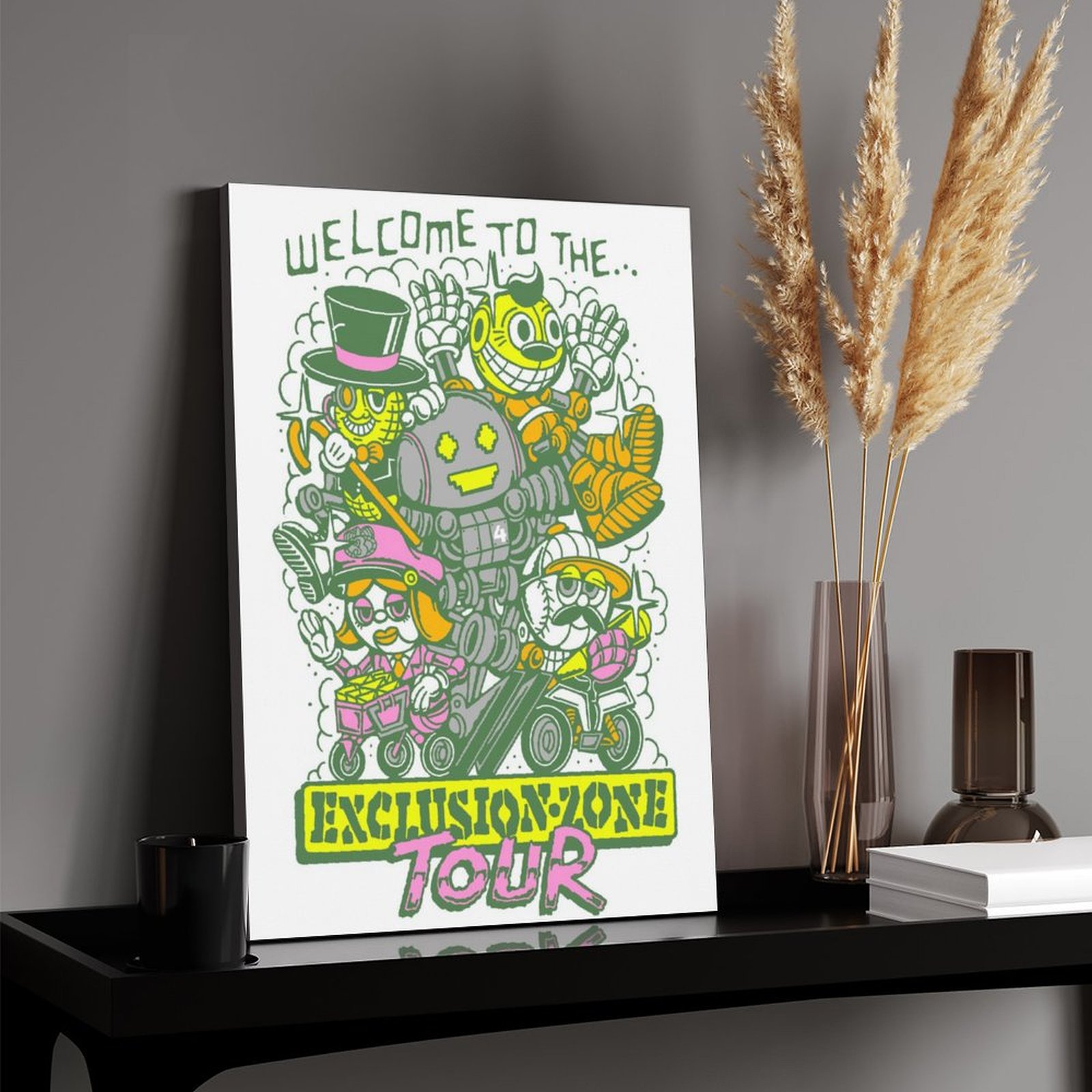 Exclusion Zone yellow