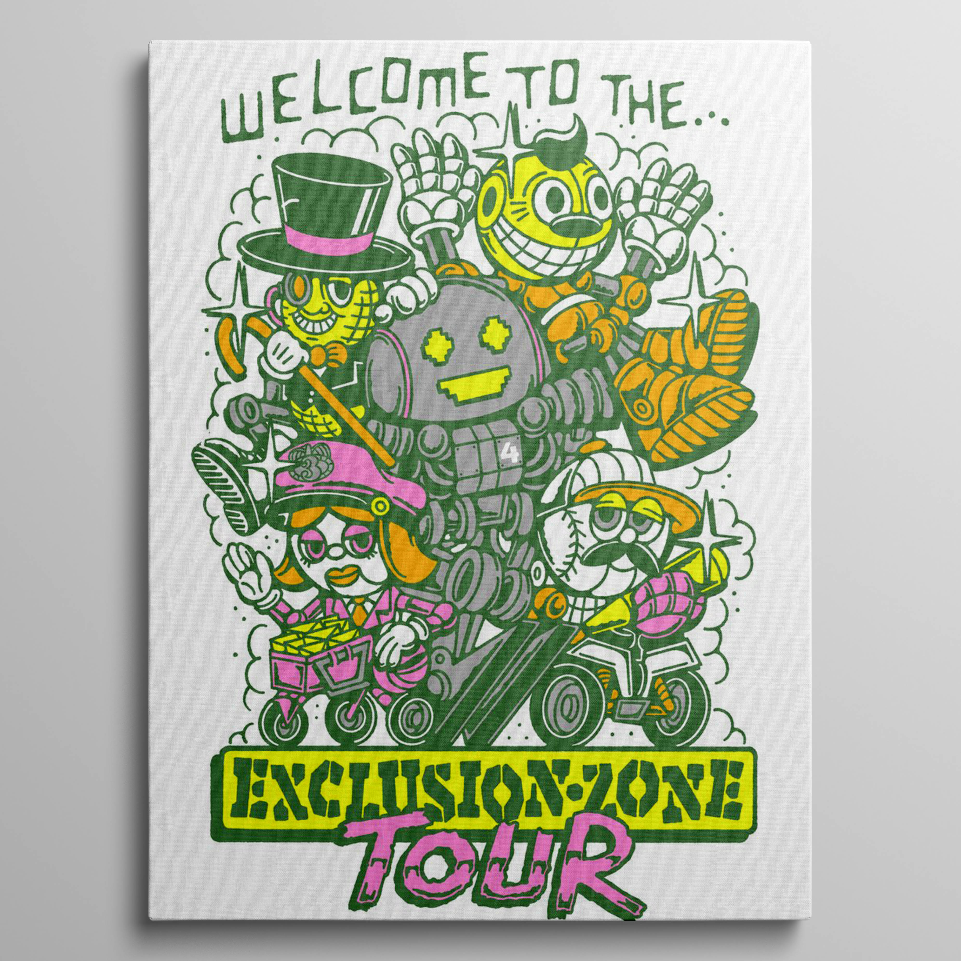 Exclusion Zone yellow