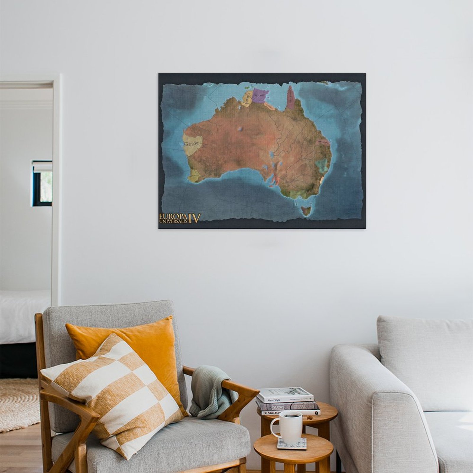 Australia Blue Map