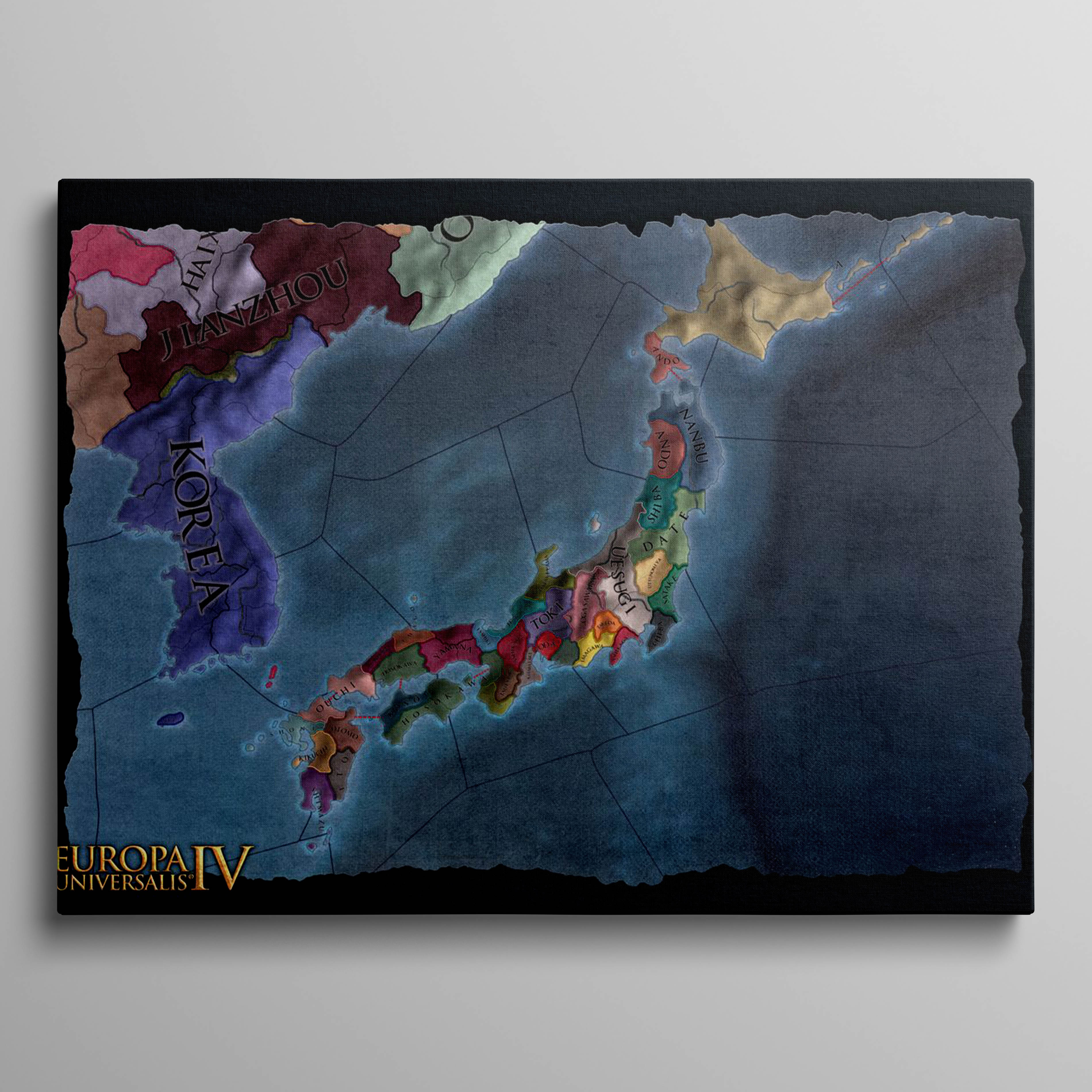 Japan Blue Map