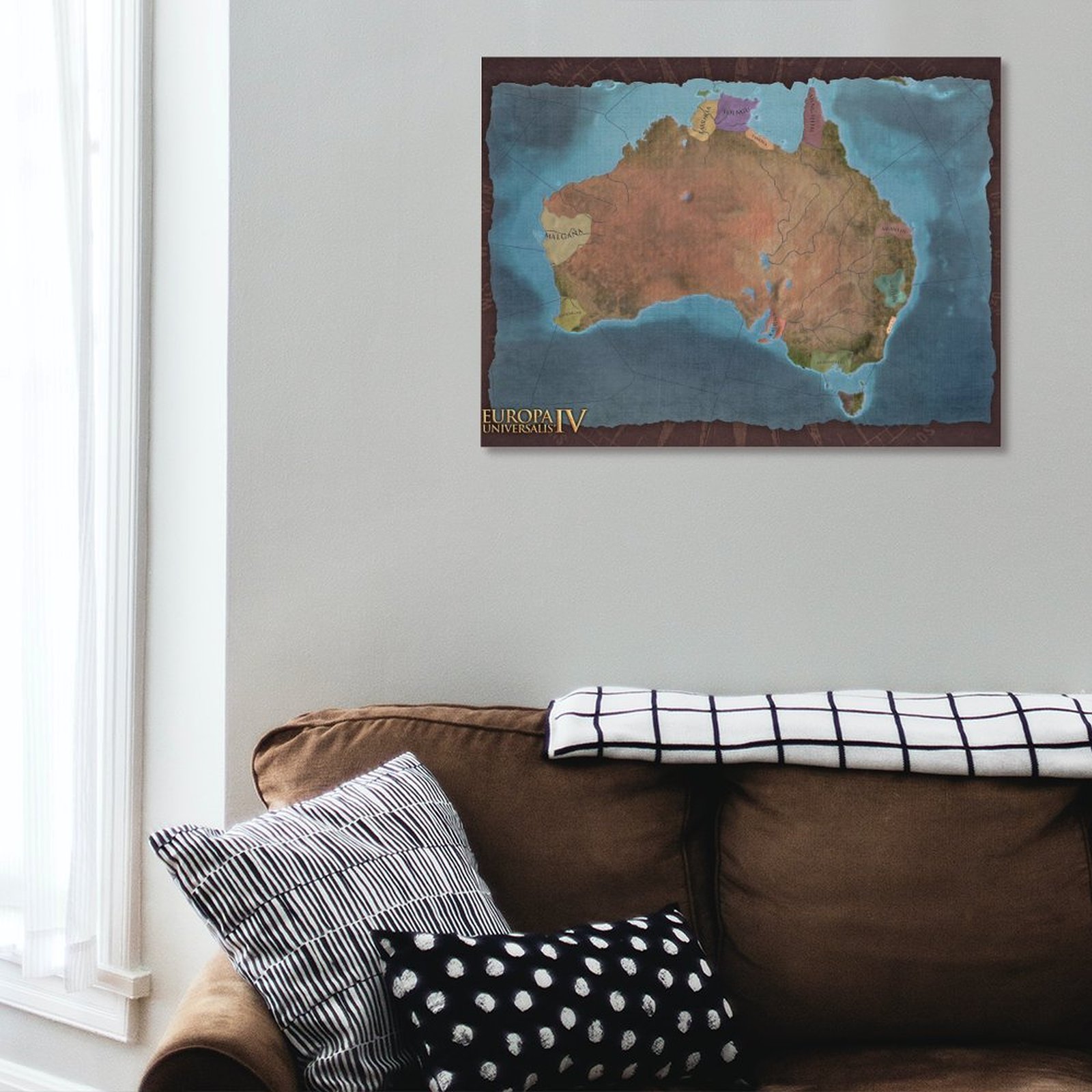 Australia Brown Map