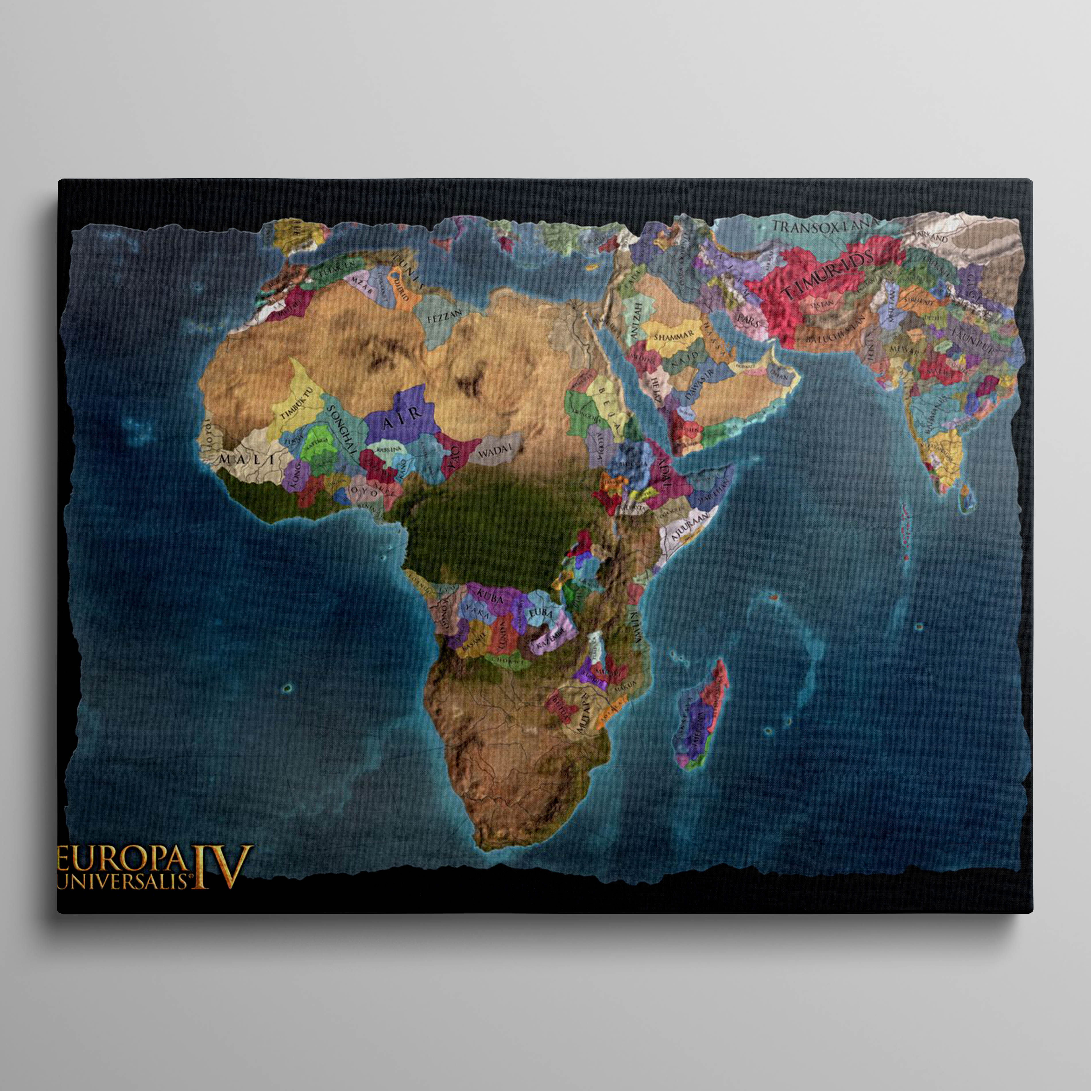 Africa Blue Map