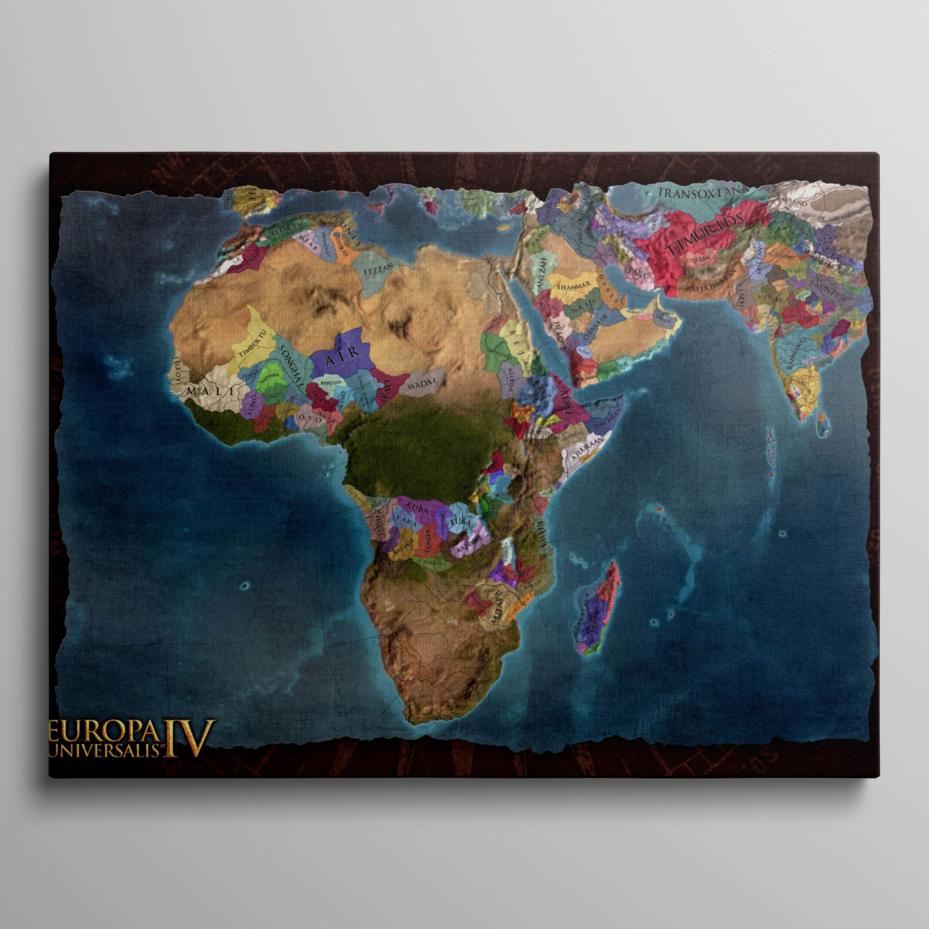 Africa Brown Map