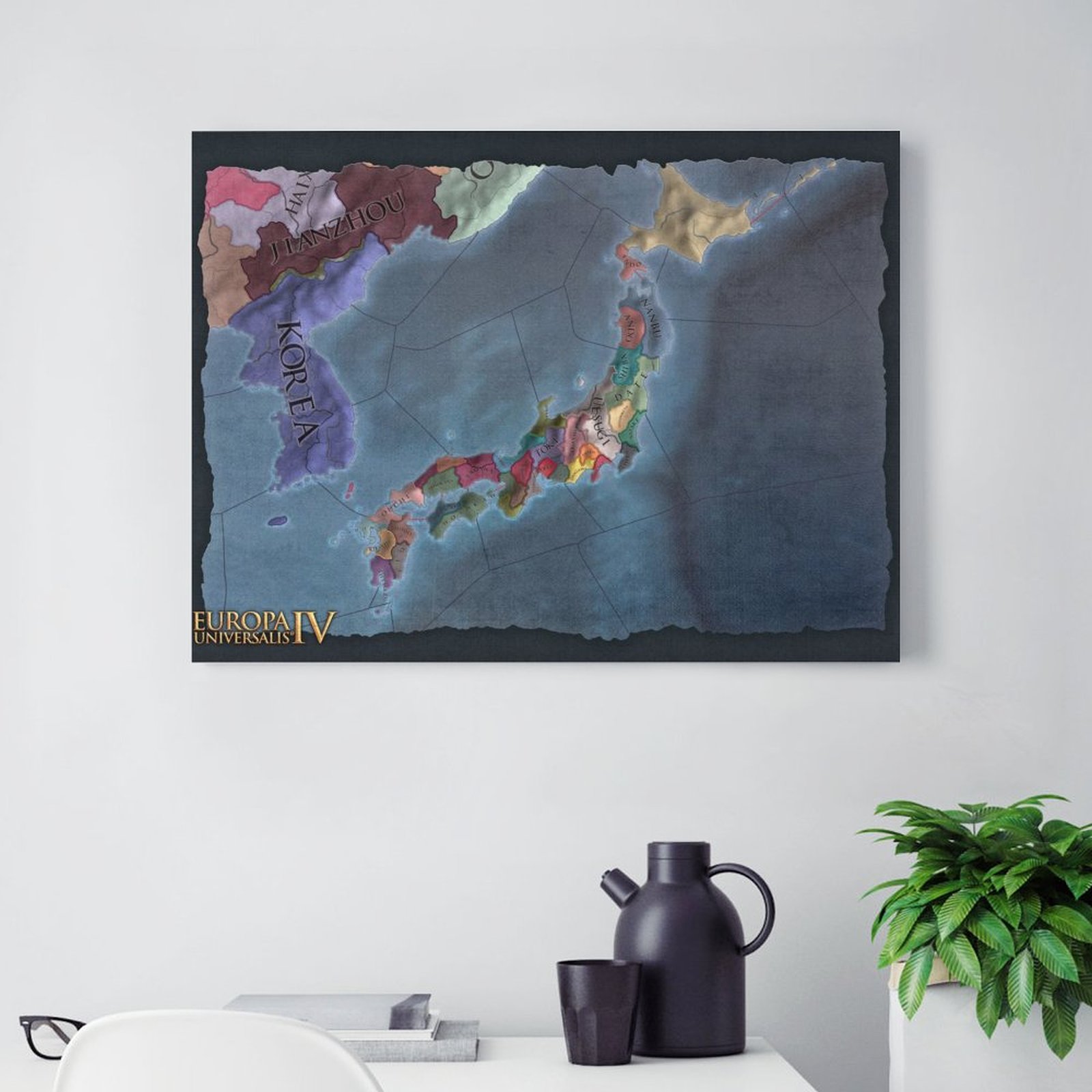 Japan Blue Map