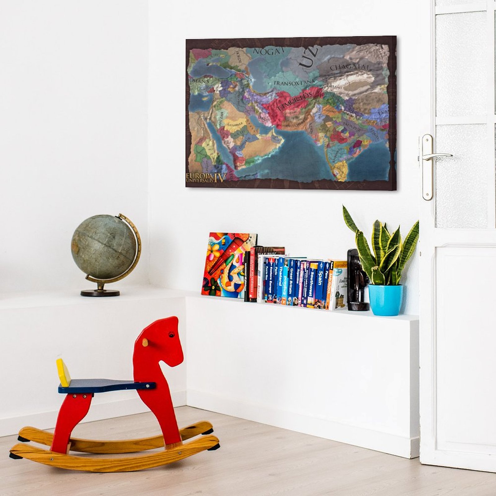 Middle East Brown Map