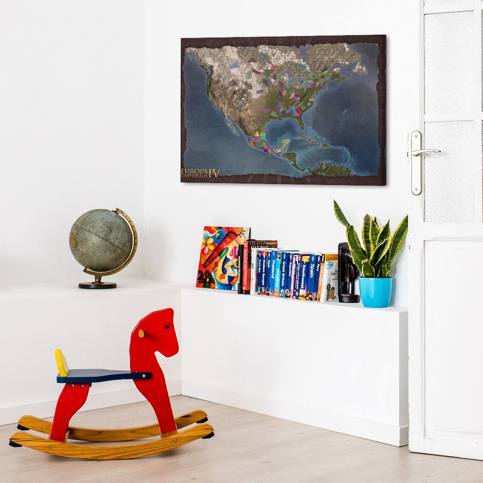 North America Brown Map