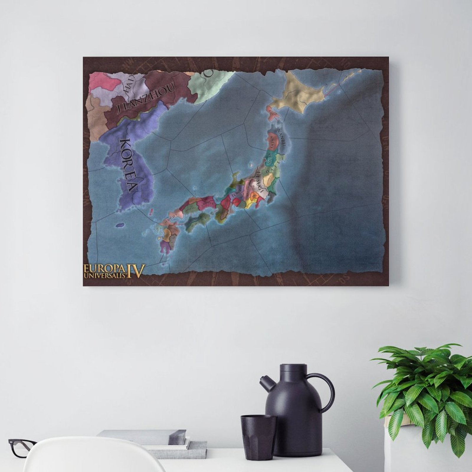 Japan Brown Map