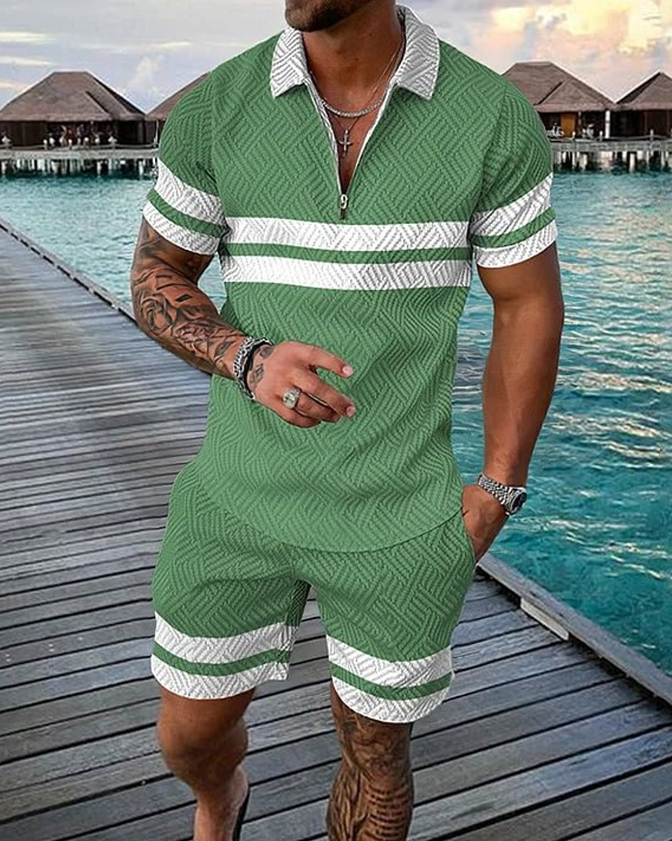 Apogee Polo Shirt And Shorts Co-Ord