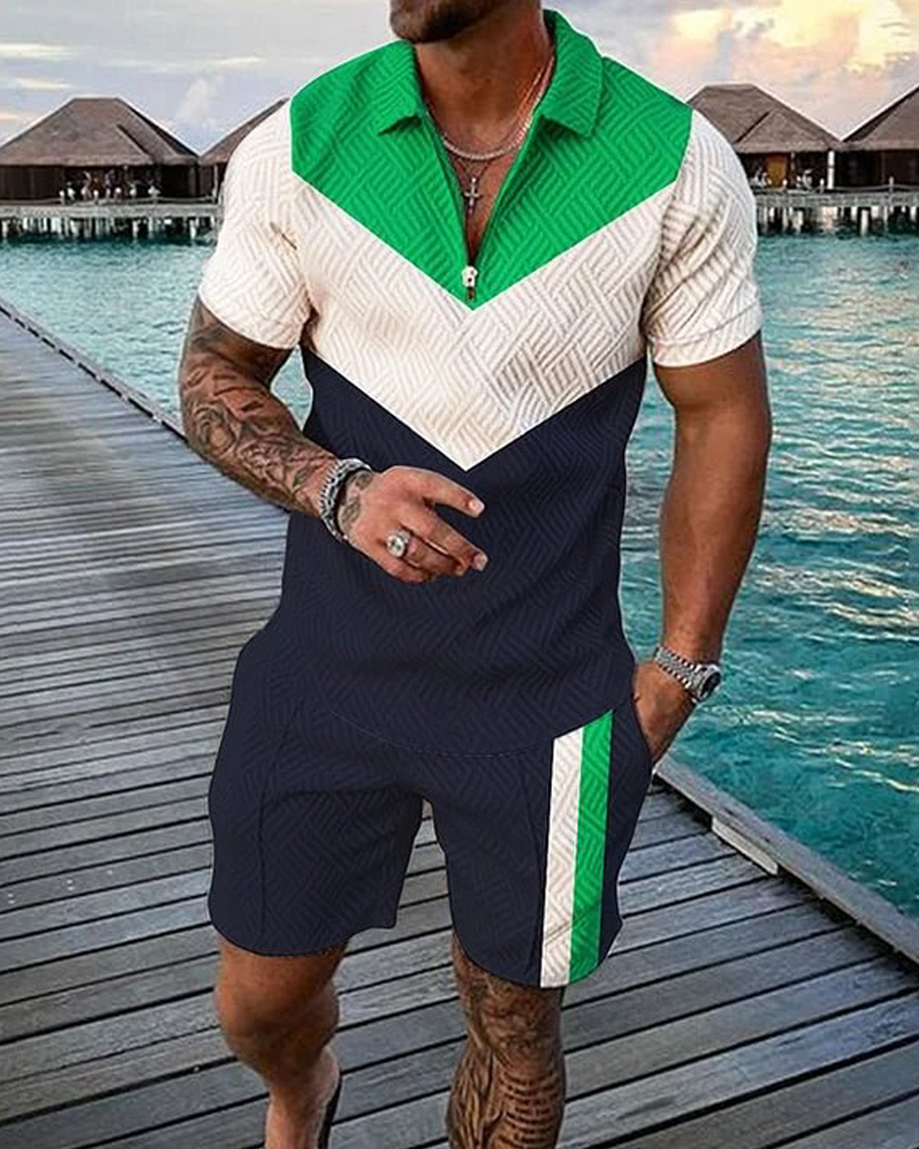 Catalyst Polo Shirt And Shorts Co-Ord