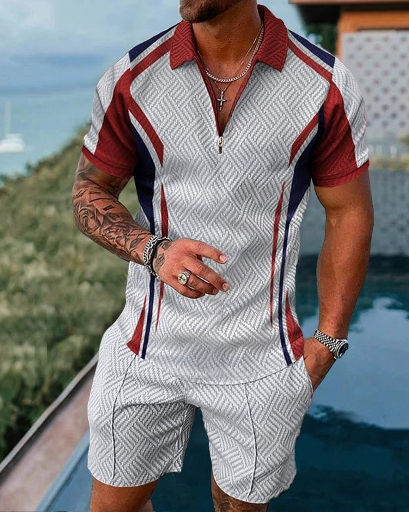 Freedom Polo Shirt And Shorts Co-Ord