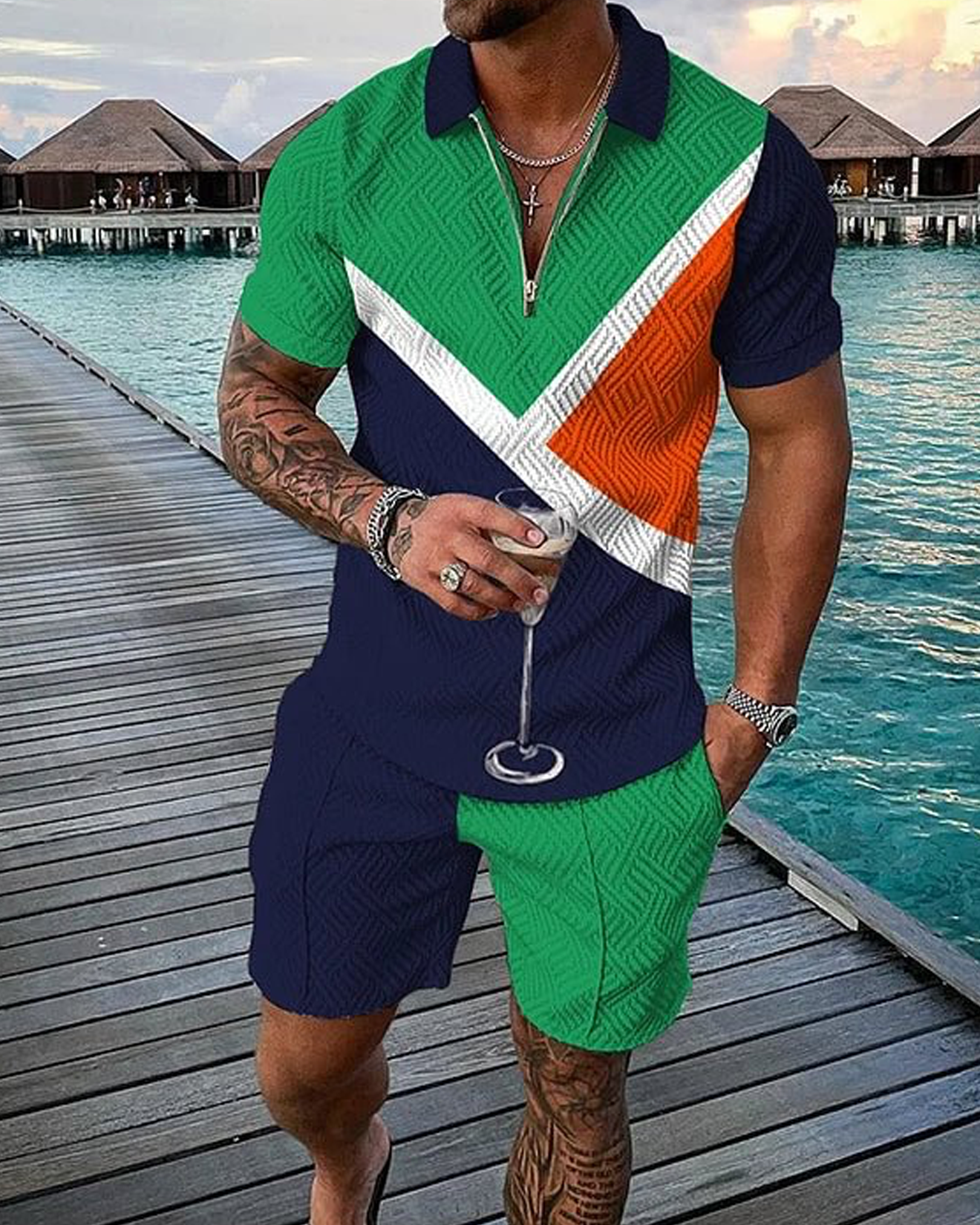 Lance Polo Shirt And Shorts Co-Ord