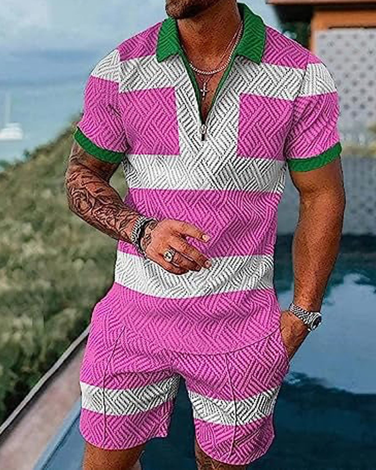 Ken's Polo Shirt And Shorts Co-Ord