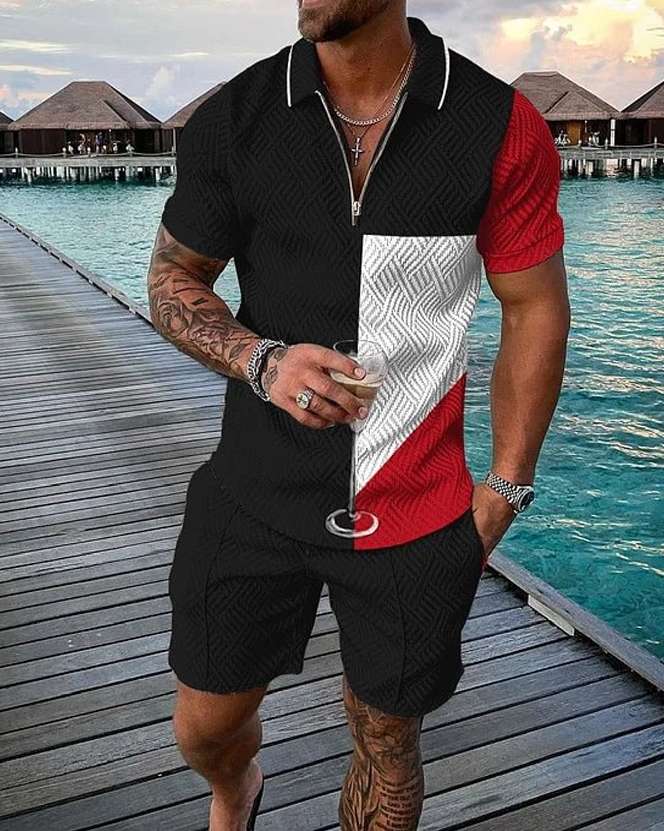 Vladimir Polo Shirt And Shorts Co-Ord