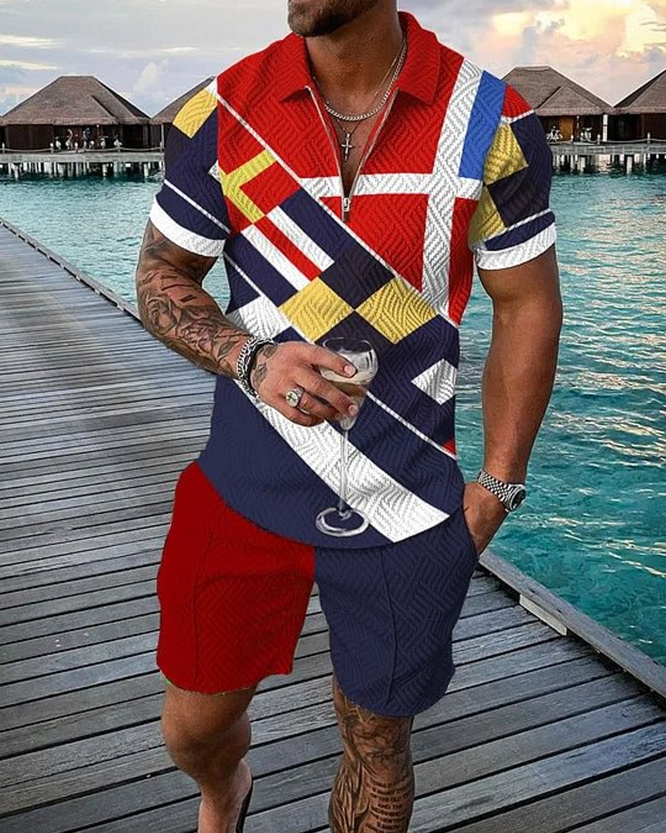 Dynamo Polo Shirt And Shorts Co-Ord