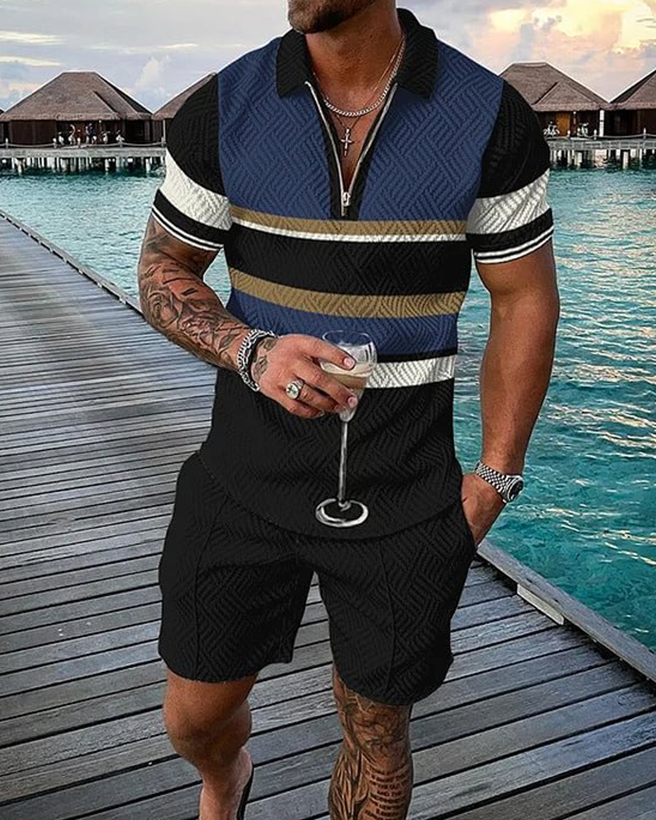Brampton Polo Shirt And Shorts Co-Ord