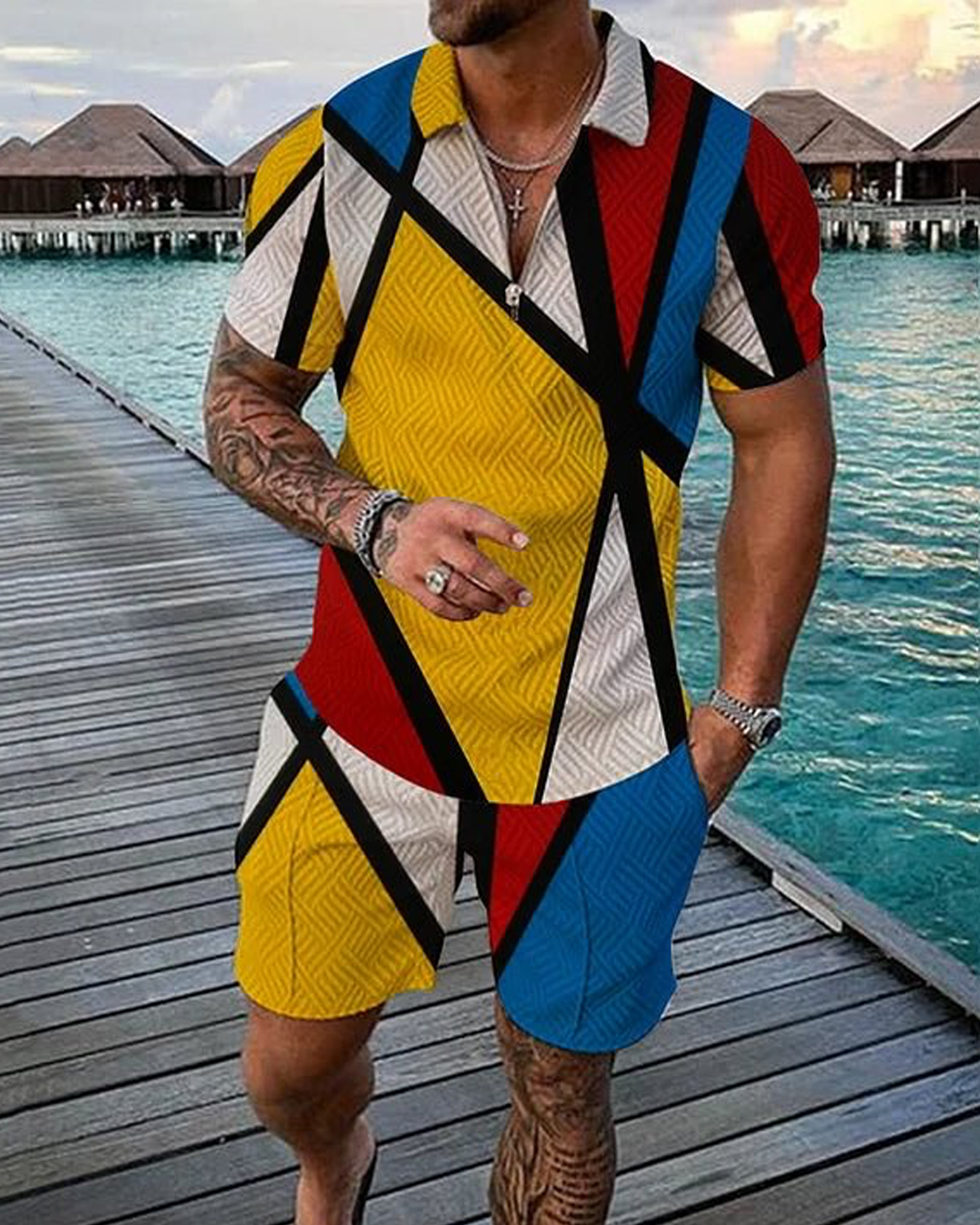 Phoenix Polo Shirt And Shorts Co-Ord