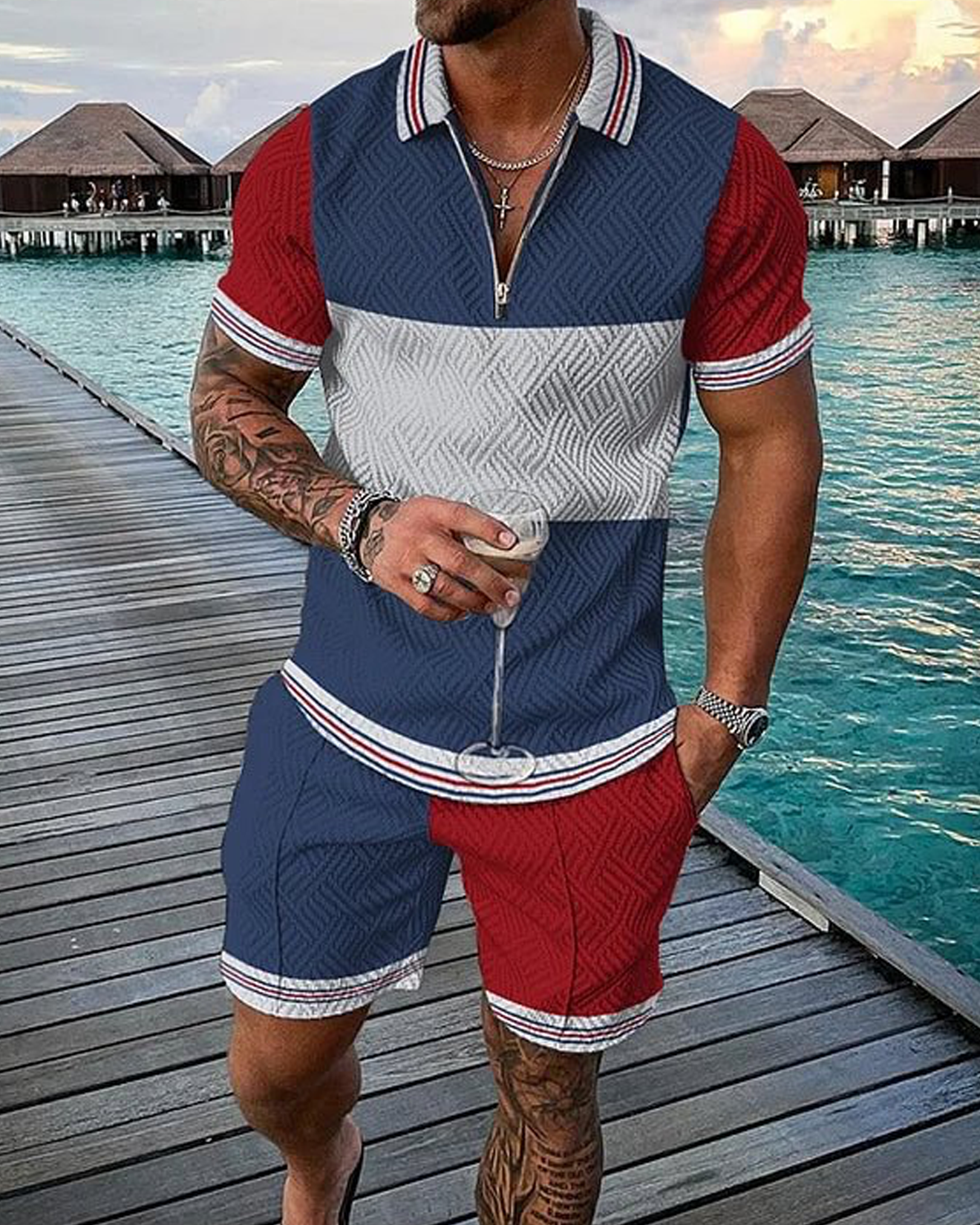 Spectre Polo Shirt And Shorts Co-Ord