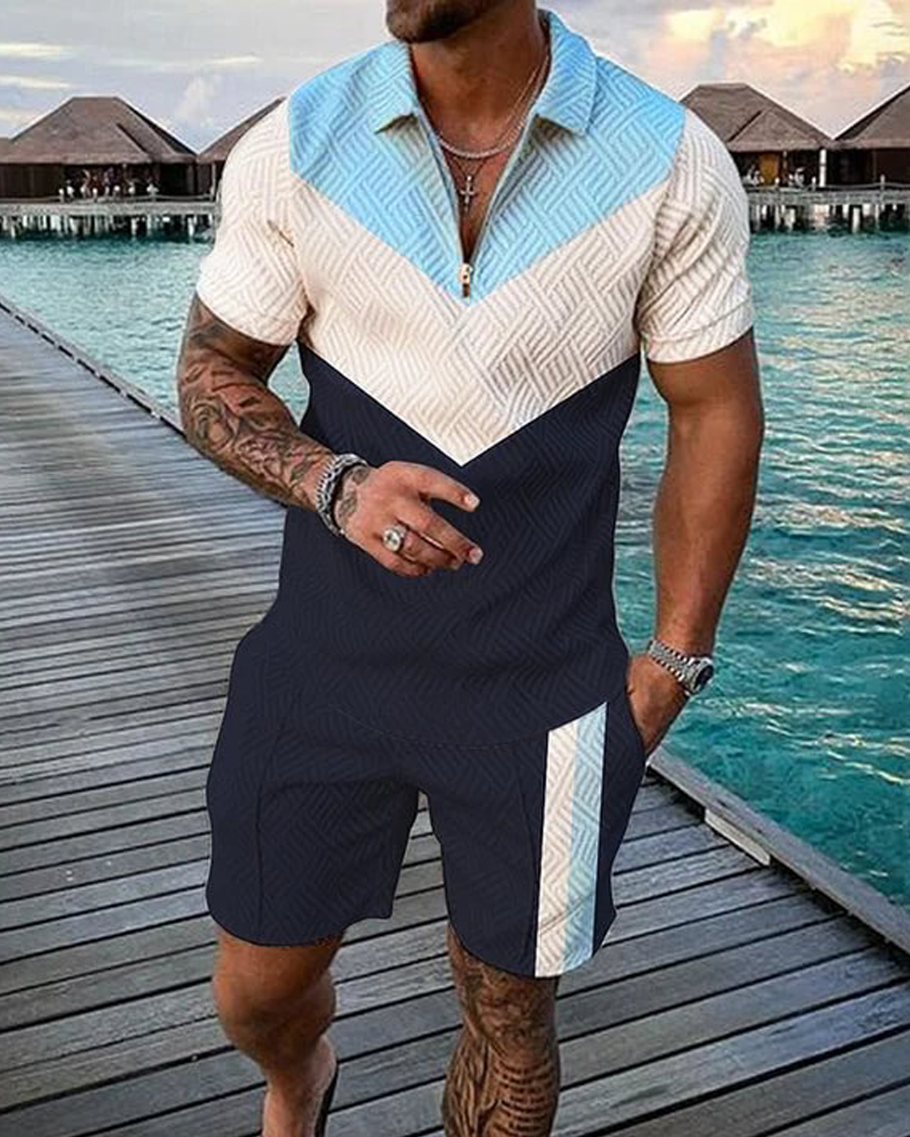 Catalyst Polo Shirt And Shorts Co-Ord