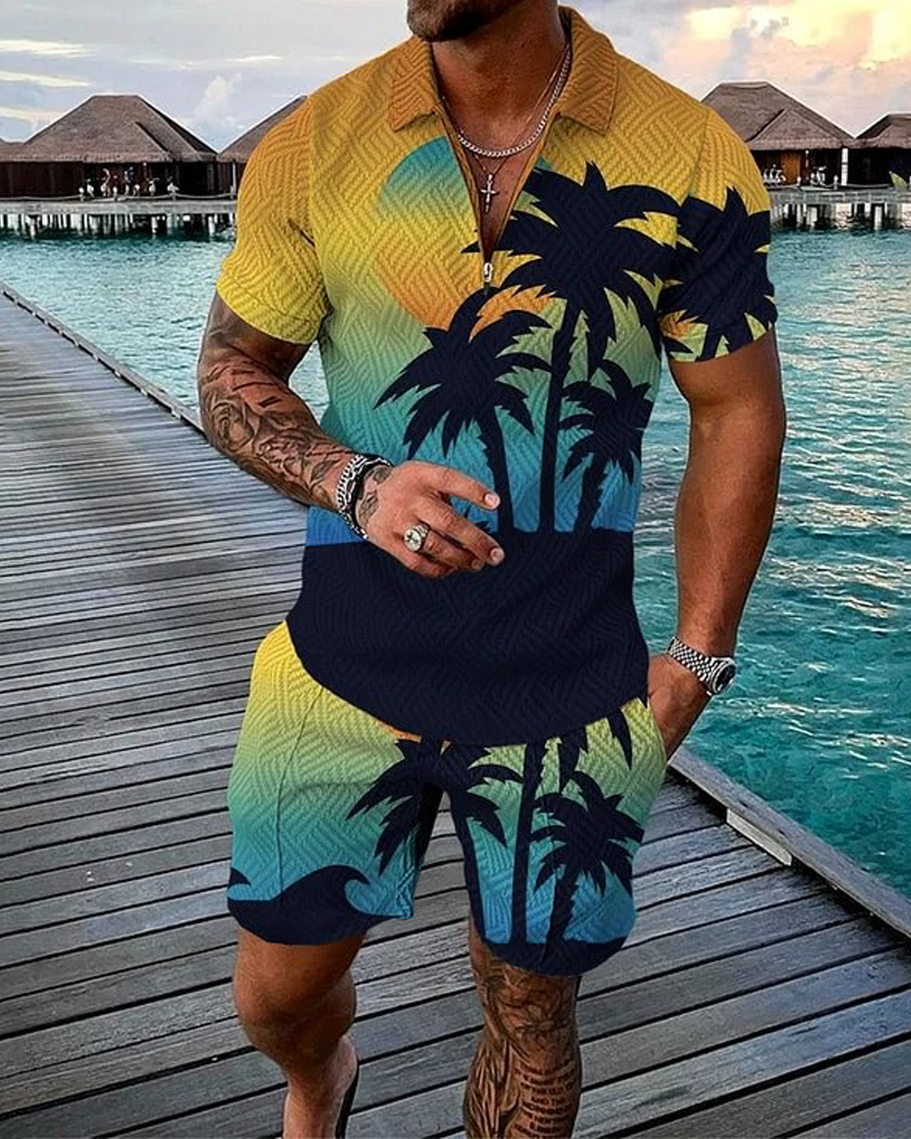 Breezy Polo Shirt And Shorts Co-Ord