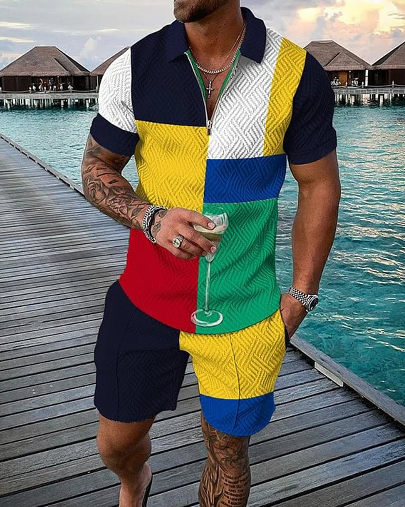 Umbra Polo Shirt And Shorts Co-Ord