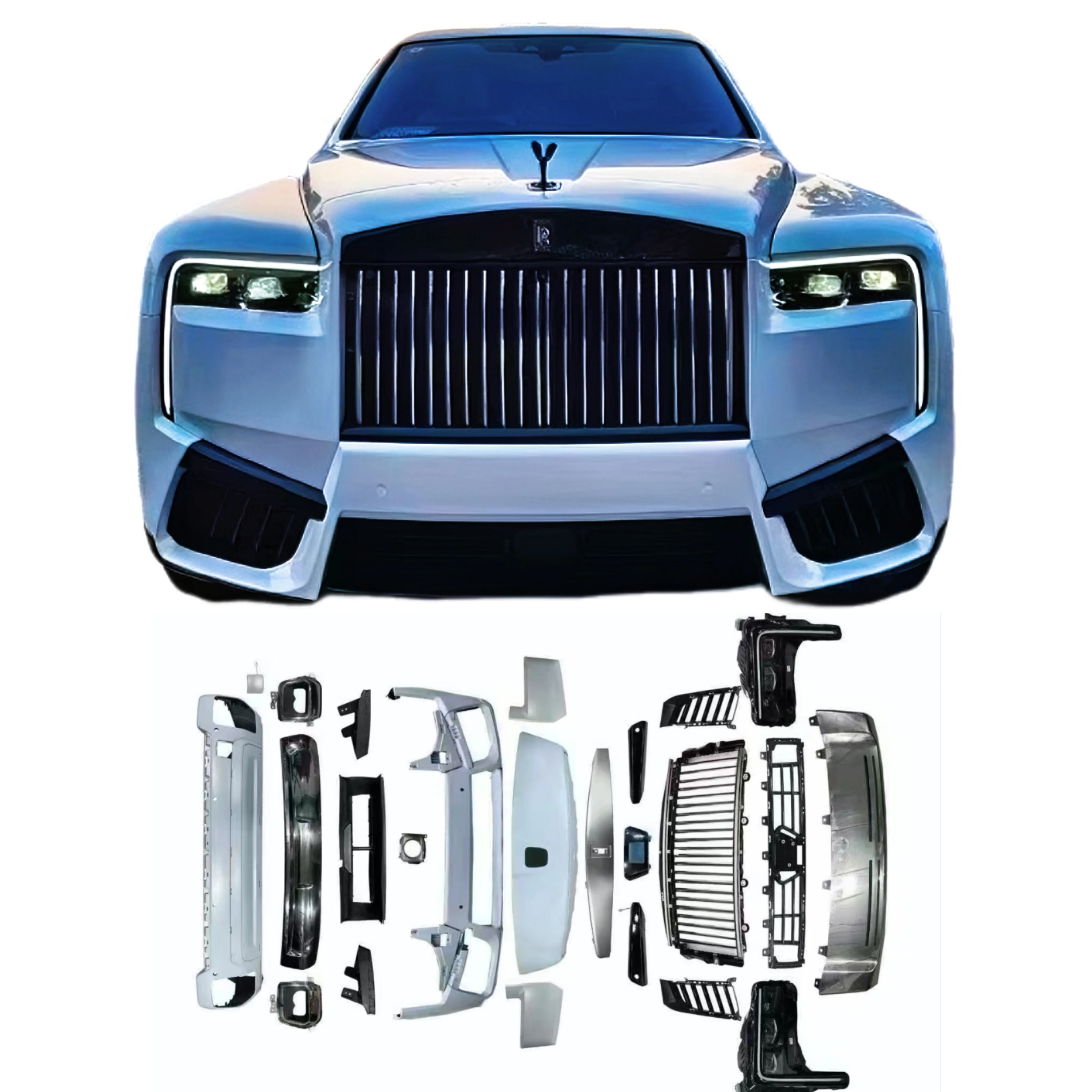 Rolls-Royce Cullinan body kit for 2018-2024 upgraded with 2025