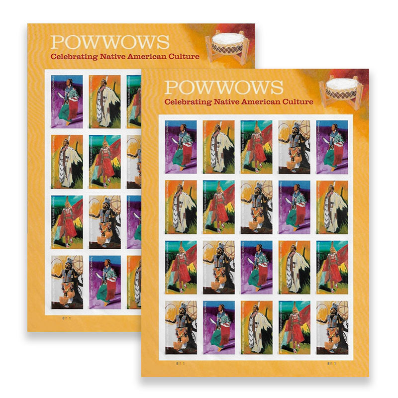 Powwows:Celebrating Native American Culture Stamps