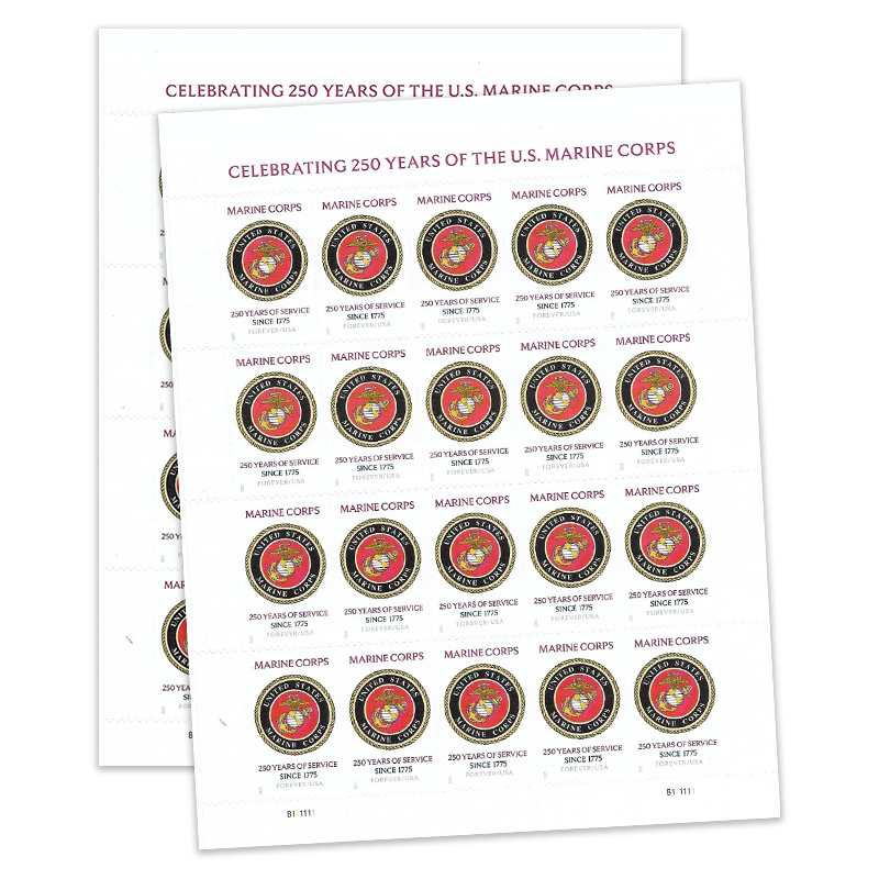 U.S. Marine Corps 250th Stamps