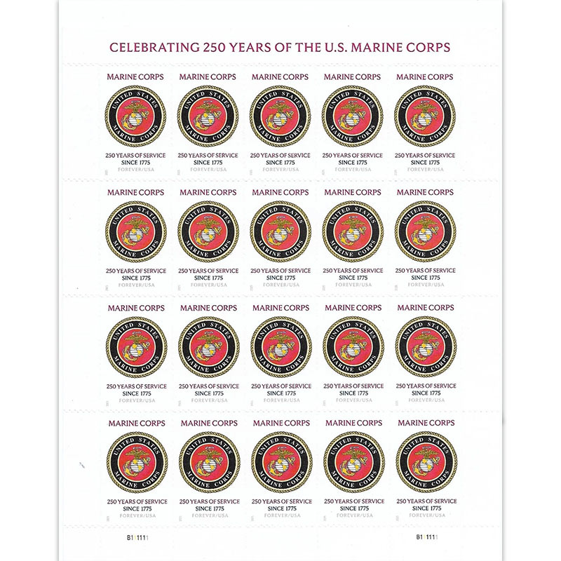 U.S. Marine Corps 250th Stamps