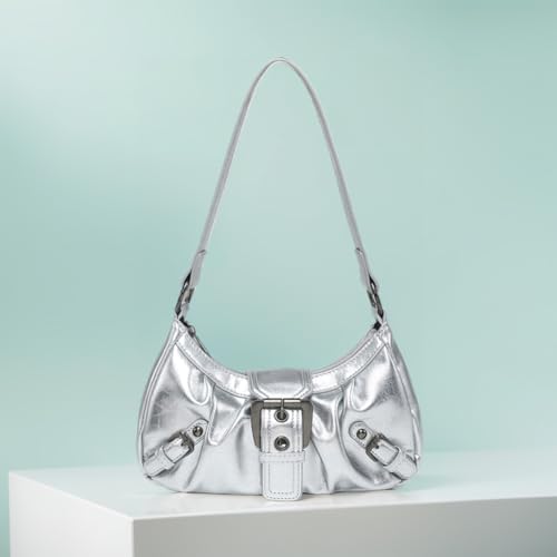 Shoulder Bag for Women Y2k Burgundy Purse