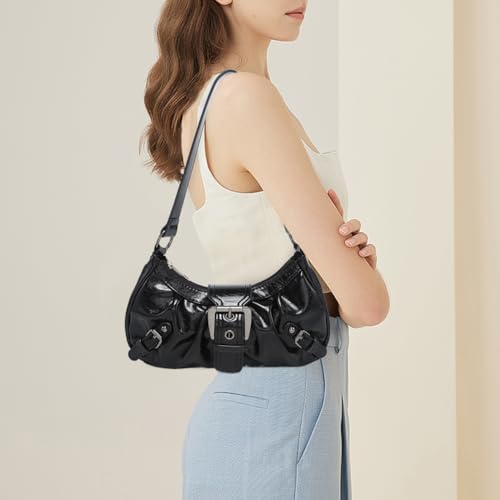 Shoulder Bag for Women Y2k Burgundy Purse