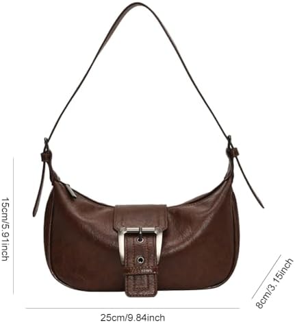 Shoulder Bag for Women Y2k Burgundy Purse