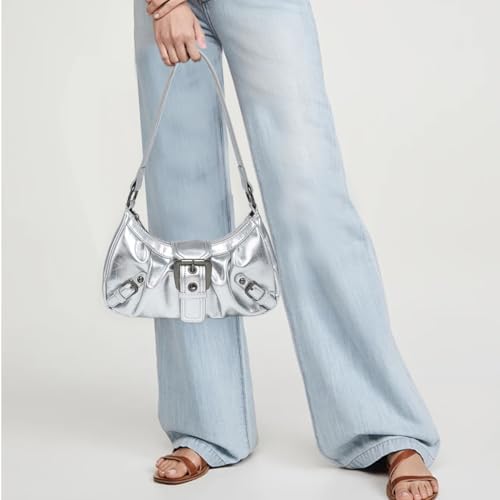 Shoulder Bag for Women Y2k Burgundy Purse