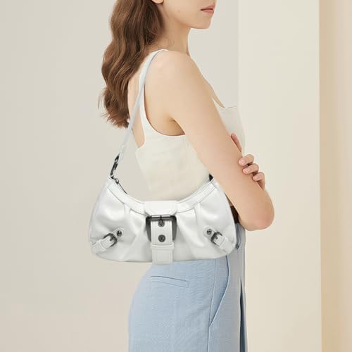 Shoulder Bag for Women Y2k Burgundy Purse