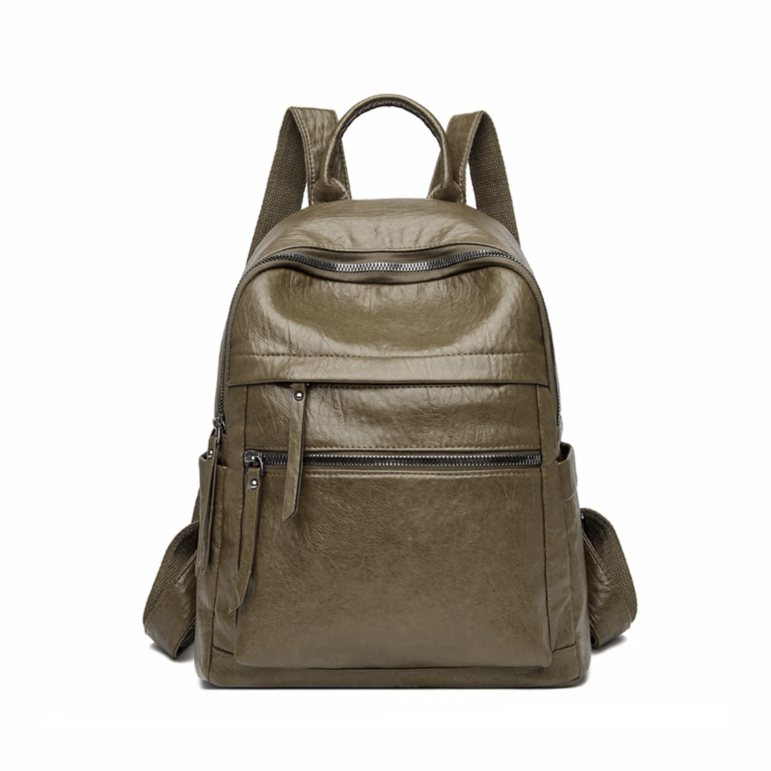 Leather Printed Backpack Bag