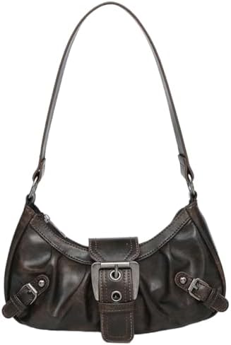 Shoulder Bag for Women Y2k Burgundy Purse