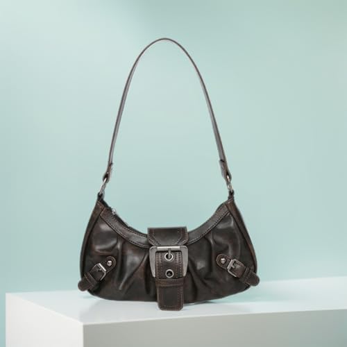 Shoulder Bag for Women Y2k Burgundy Purse